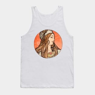 Alphonse Mucha - Stained Glass Tank Top